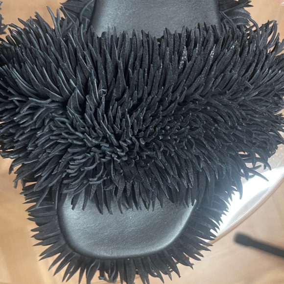 Alexander Wang Black suede Slide Sandals sz39/9 - Picture 3 of 8